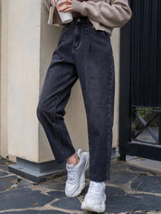 Kotty Women Straight Fit High-Rise Light Fade Stretchable Jeans