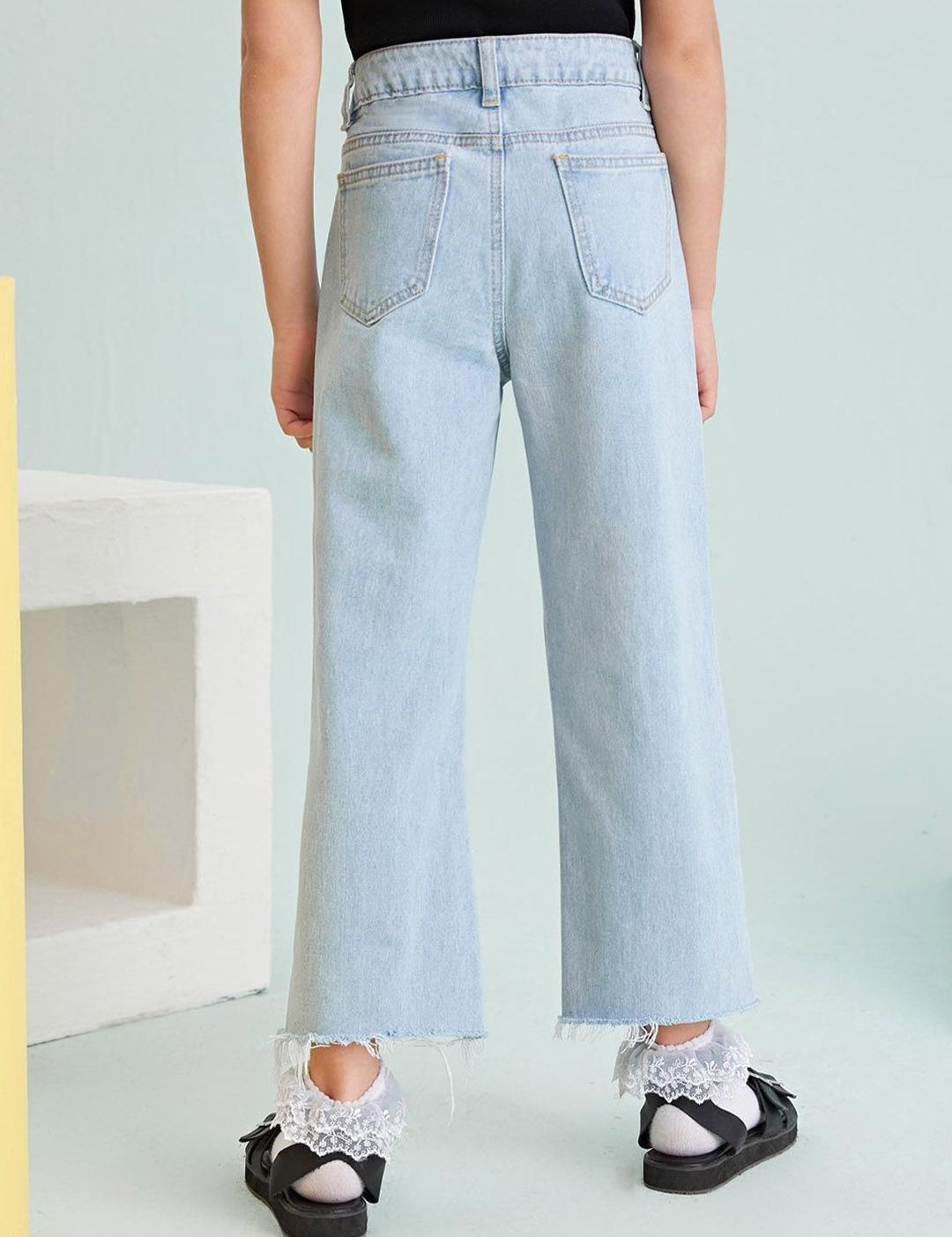 Kotty Girls Jean Mid-Rise Clean Look Stretchable Jeans