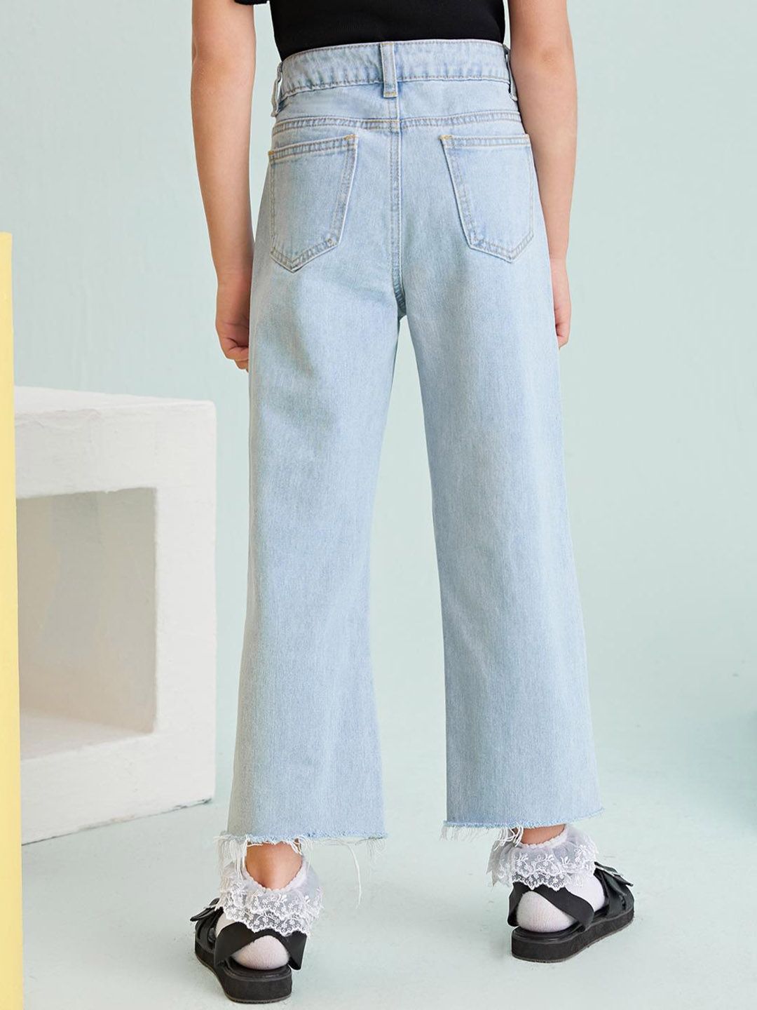 Kotty Girls Jean Mid-Rise Clean Look Stretchable Jeans