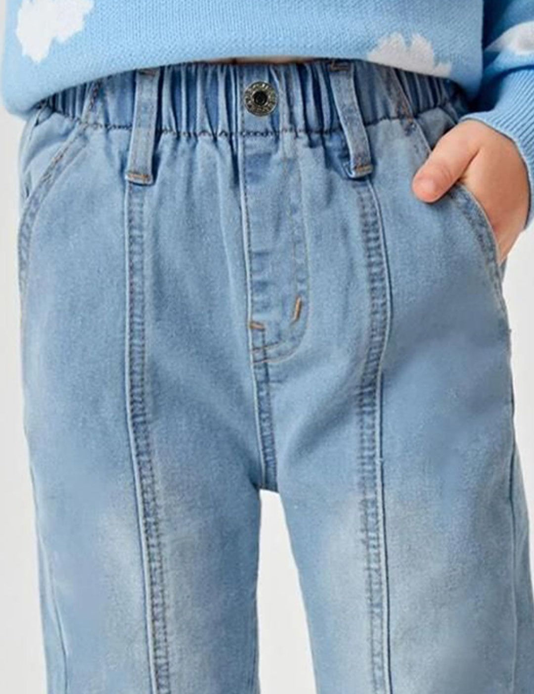 Kotty Girls Jean Low Distress Heavy Fade Stretchable Jeans