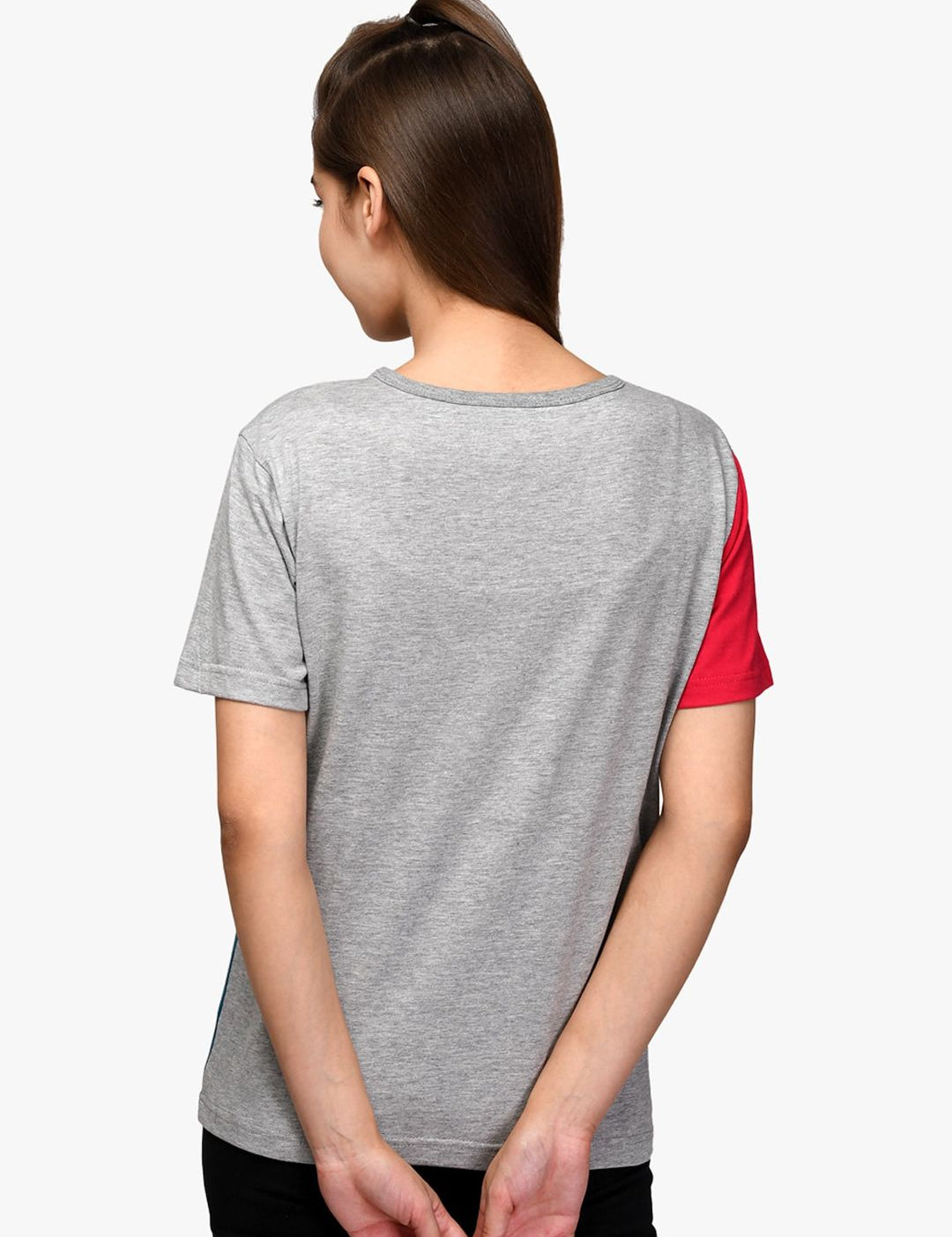 Kotty Women Pack Of 2 Colourblocked Round Neck T-shirt