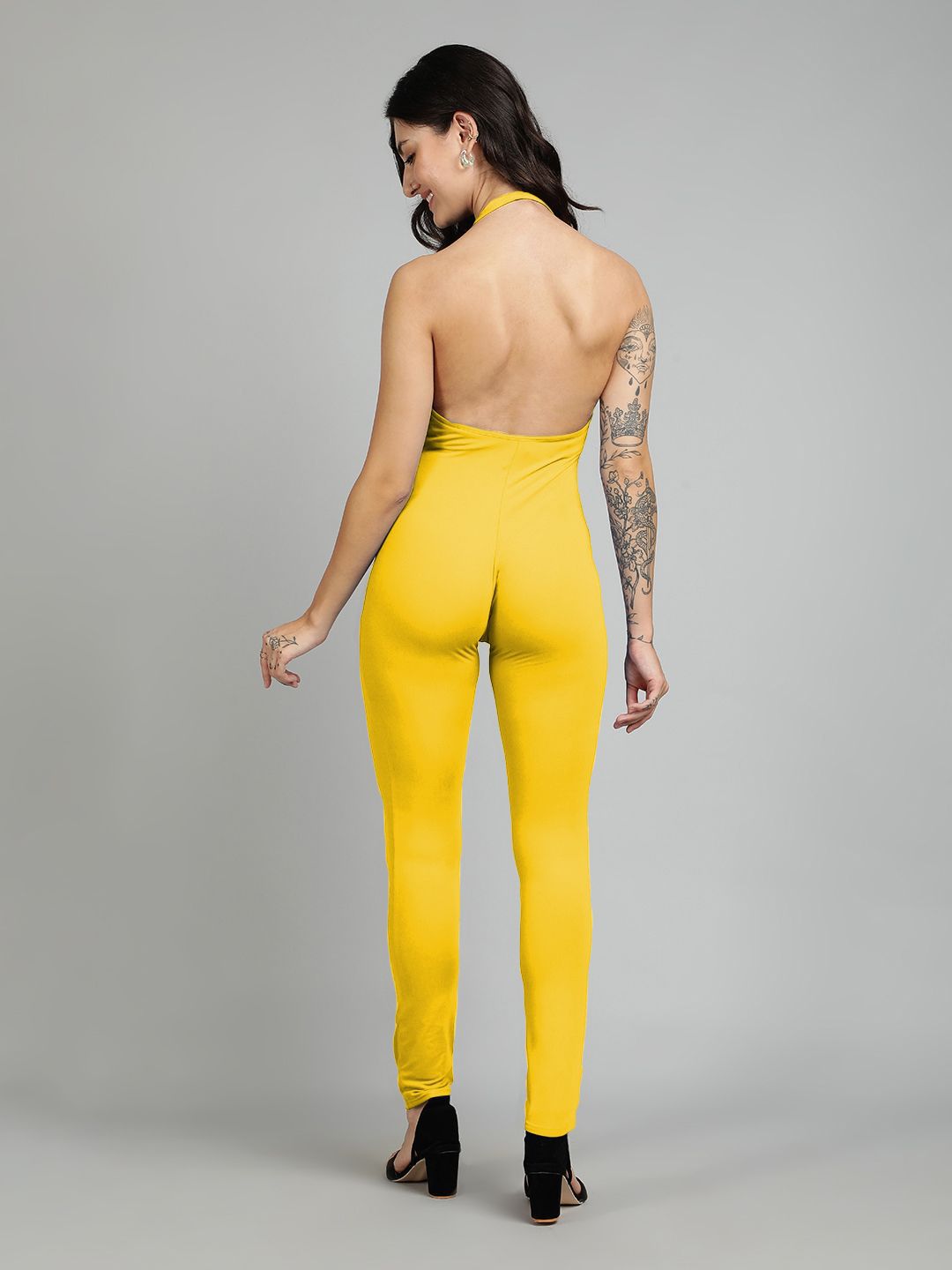 Kotty Women Halter Neck Basic Jumpsuit