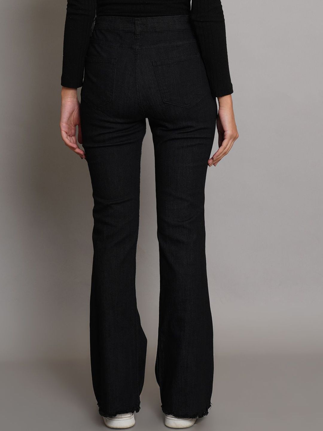 KOTTY Basics Women Bootcut High-Rise Clean Look Stretchable Jeans