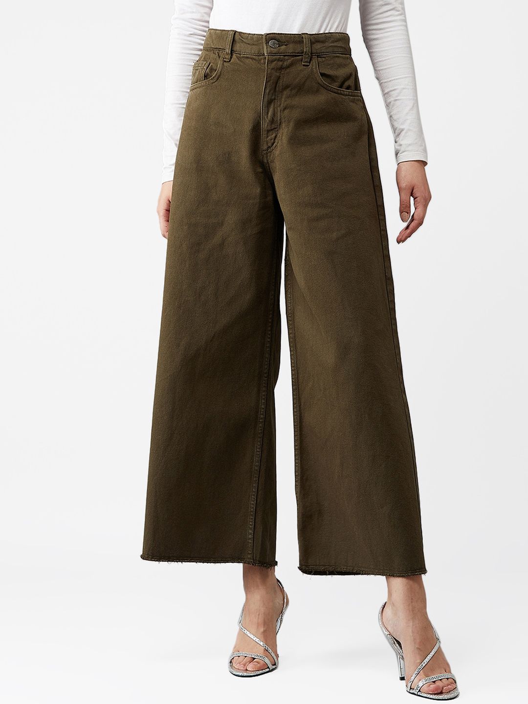 Kotty Women Olive Green Skinny Fit Jeans