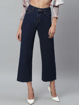 Kotty Women Blue Flared High-Rise Stretchable Jeans