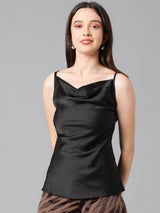Kotty Cowl Neck Satin Top
