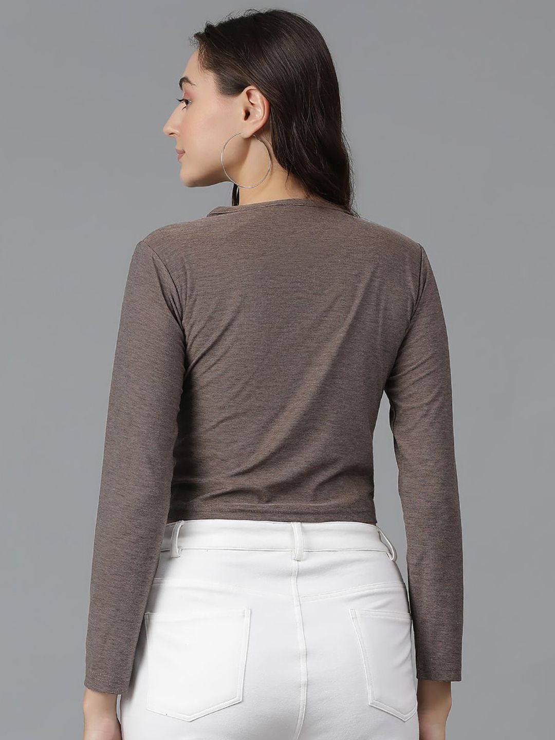 Kotty Round Neck Cotton Slim Fit T-shirt