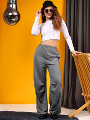 Kotty Women Mid Rise Regular Trousers