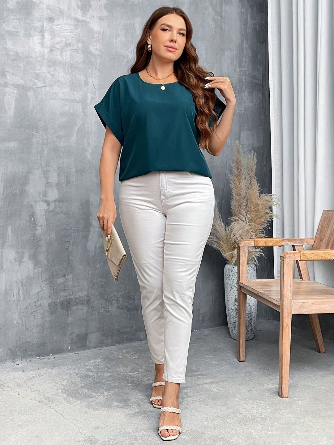 KOTTY  Women Solid Extended Sleeves Top