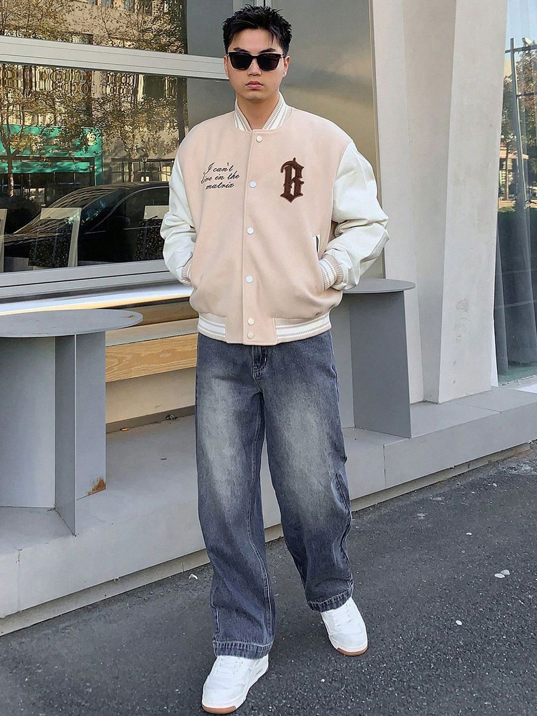 Kotty Men Wide Leg Heavy Fade Stretchable Jeans