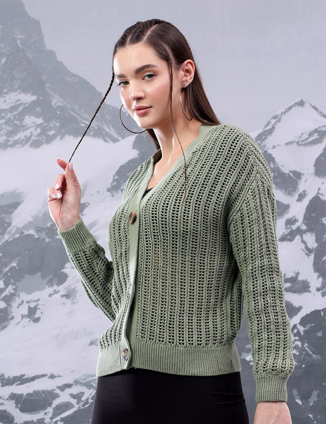 Kotty Women V-Neck Cardigan