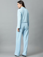 KOTTY BIZwear Basics Notched Lapel Collar Blazer With Trousers