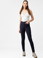 Kotty Women Blue Skinny Fit High-Rise Clean Look Jeans