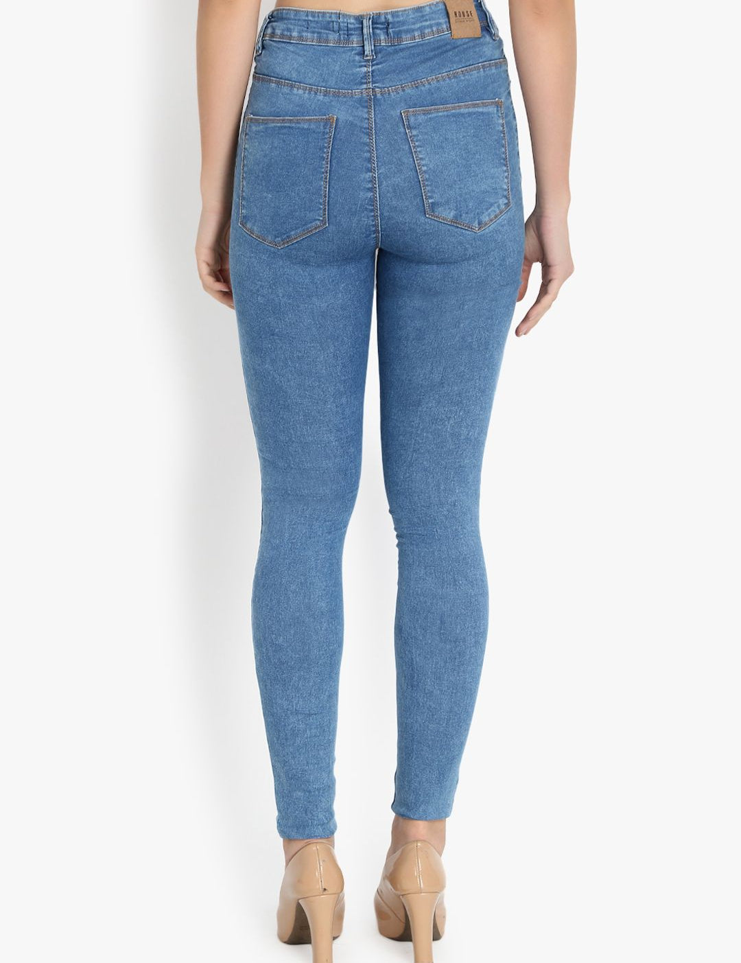 Kotty Women Blue Skinny Fit High-Rise Clean Look Jeans