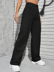 Kotty Women Straight Fit High-Rise Stretchable Jeans