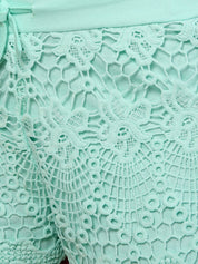 Kotty Women Blue Self Design Lounge Shorts