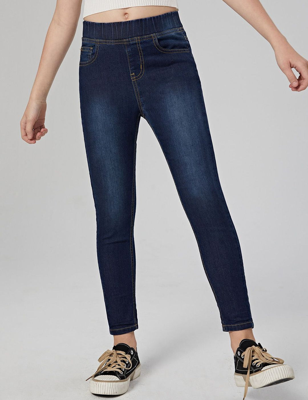 Kotty Girls Low Distress Stretchable Jeans