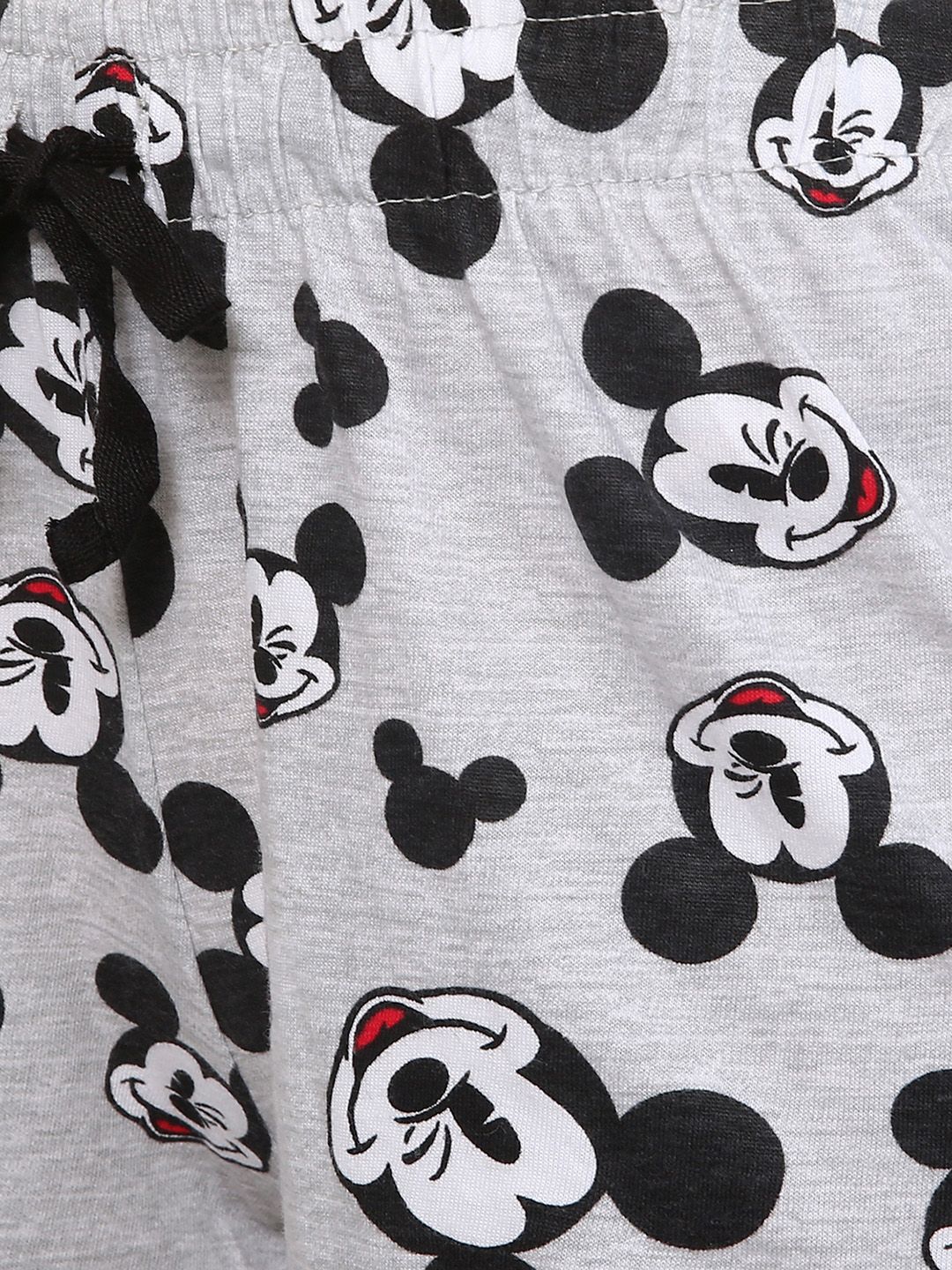 Kotty Women Grey & Black Printed Lounge Shorts KTTSLEEPSHORTS157