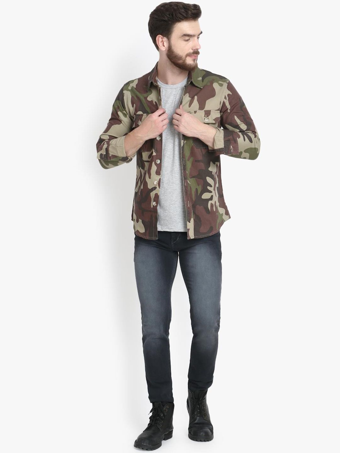 Kotty Men Opaque Printed Casual Shirt