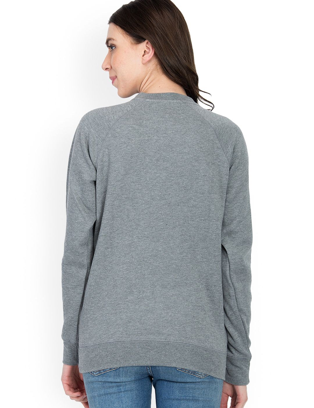 Kotty Women Grey Printed Sweatshirt