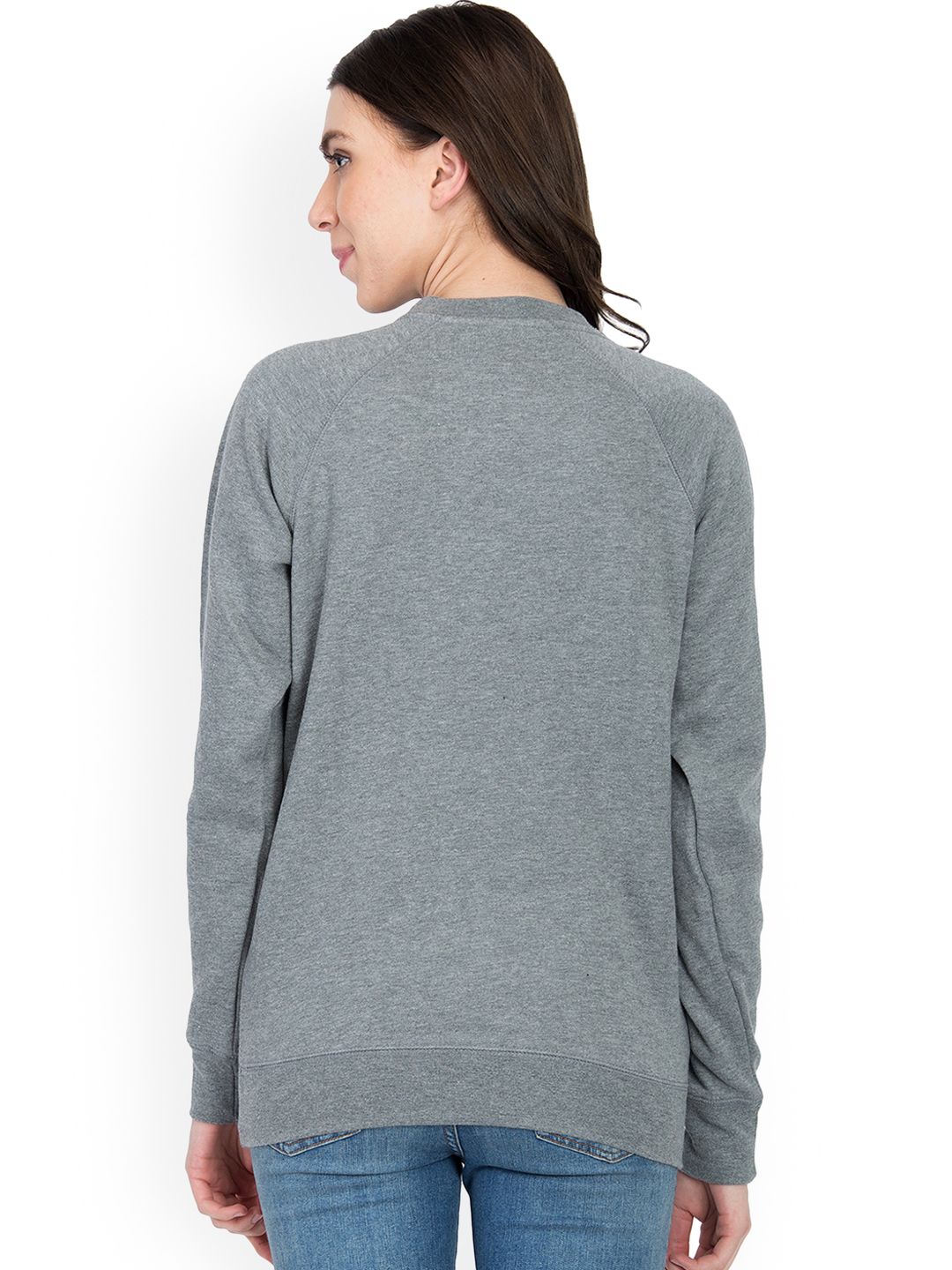 Kotty Women Grey Printed Sweatshirt