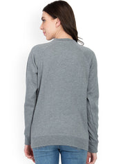 Kotty Women Grey Printed Sweatshirt