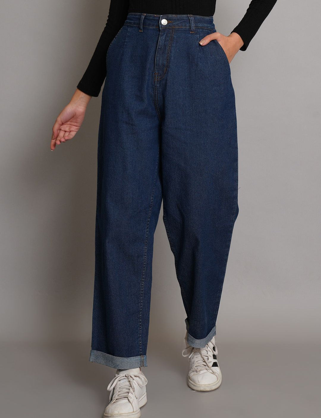 Kotty Women Blue Jean High-Rise Clean Look Stretchable Jeans