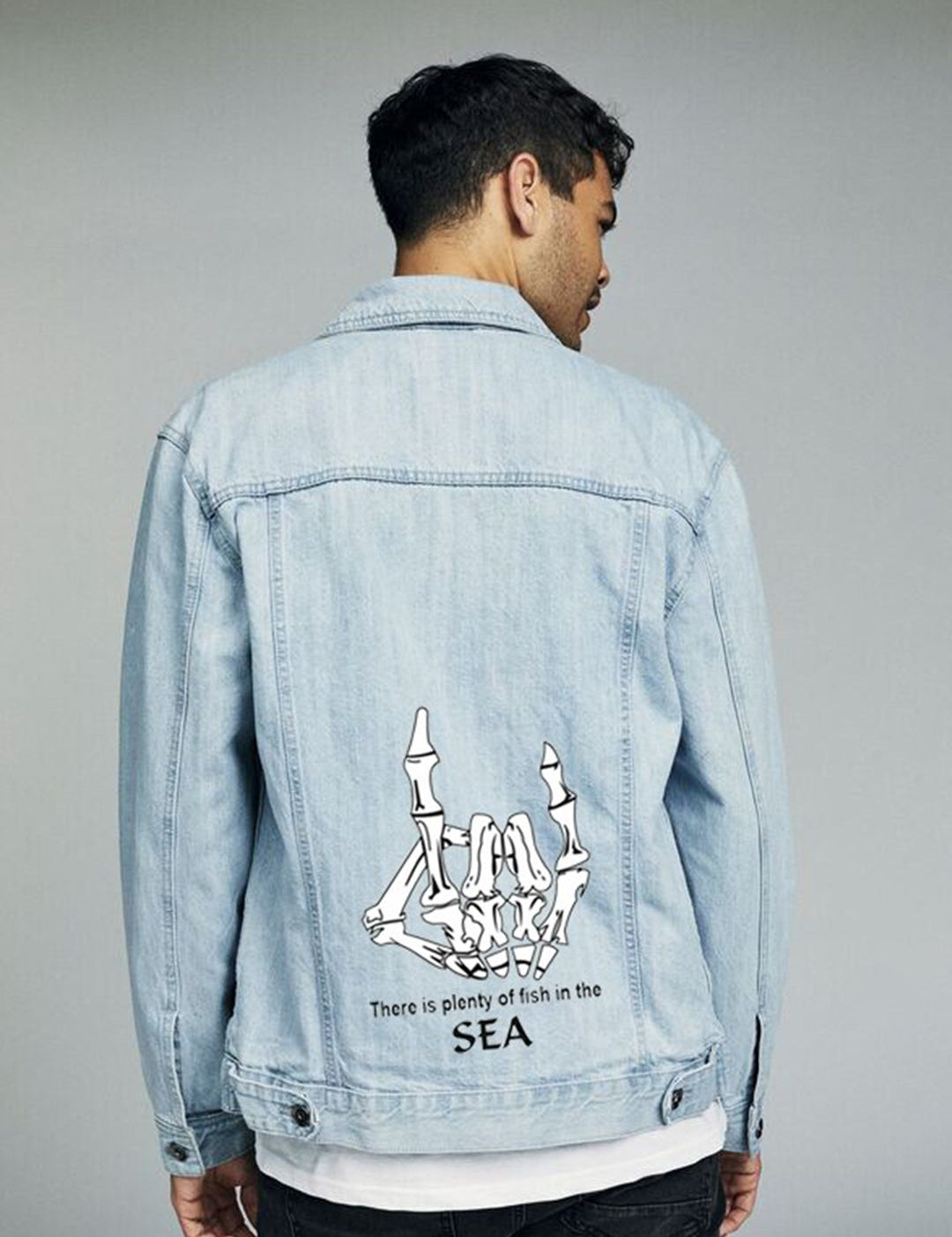 Kotty Graphic Printed Denim Jacket
