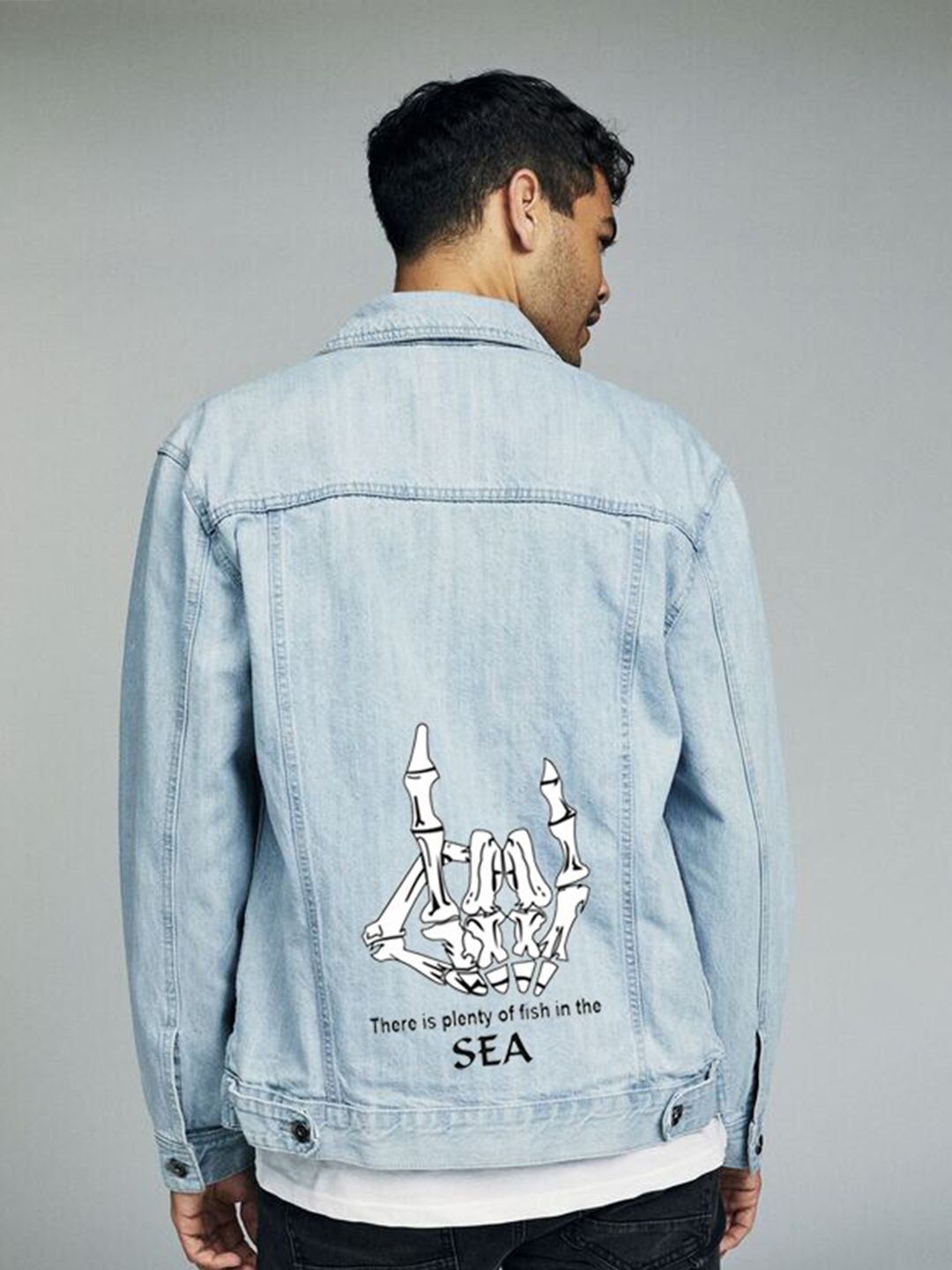 Kotty Graphic Printed Denim Jacket