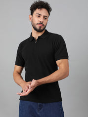 Kotty Men Solid Polo Collar T-shirt