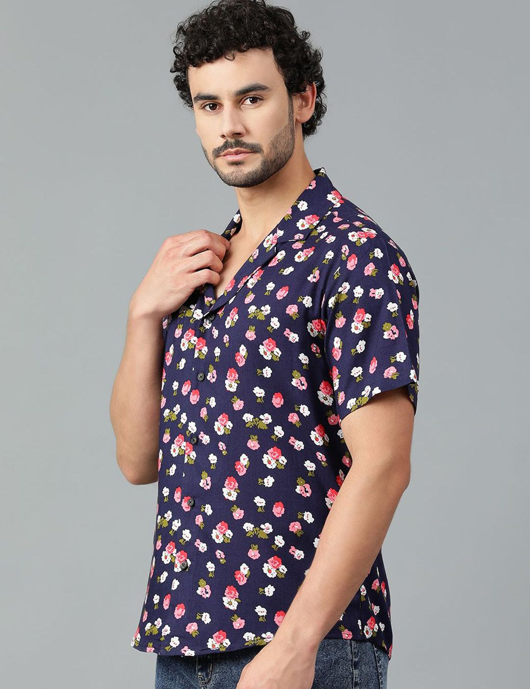 Kotty Men Floral Printed Casual Shirt