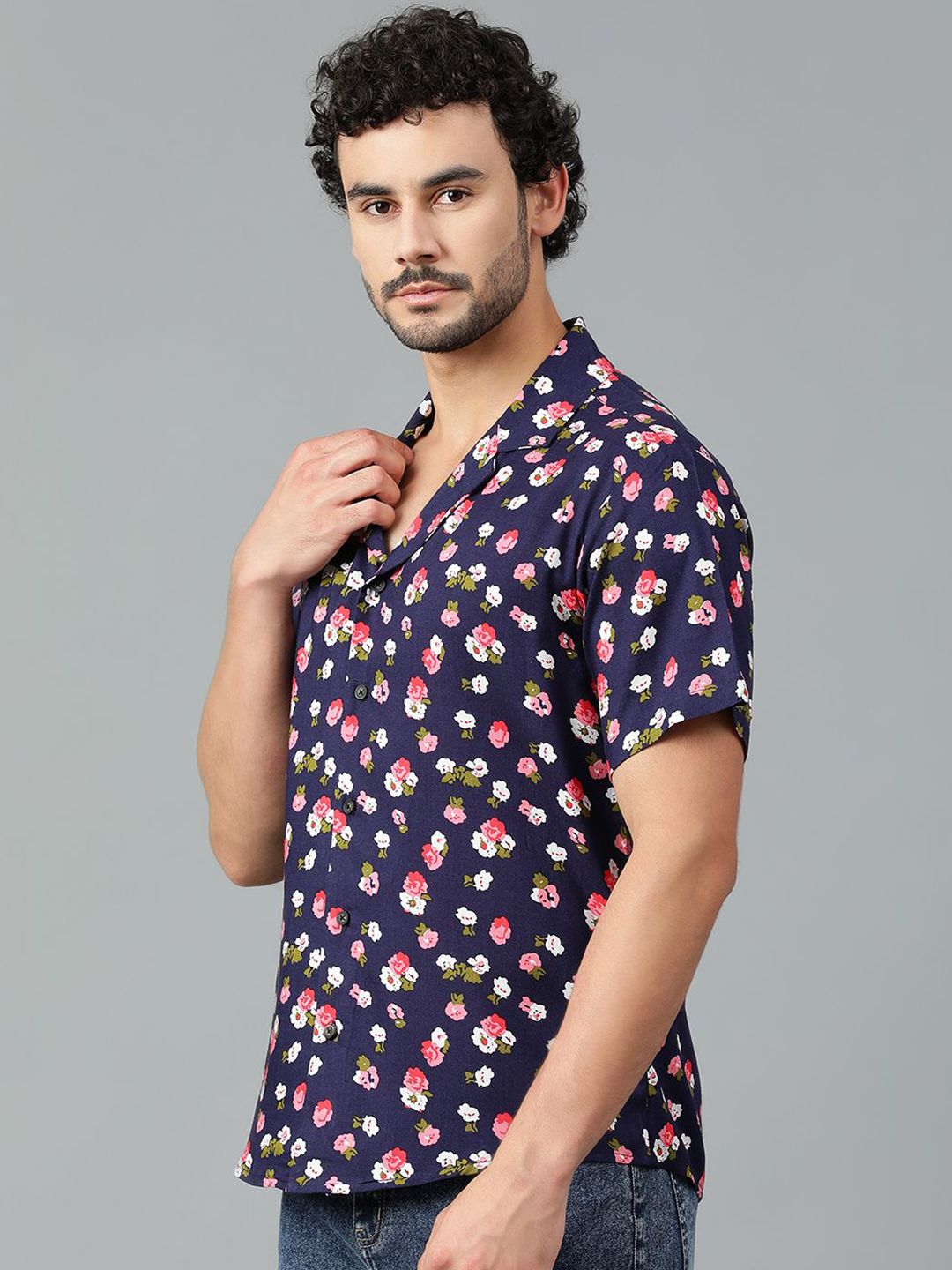 Kotty Men Floral Printed Casual Shirt