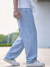 Kotty Men Straight Fit Mid-Rise Stretchable Jeans