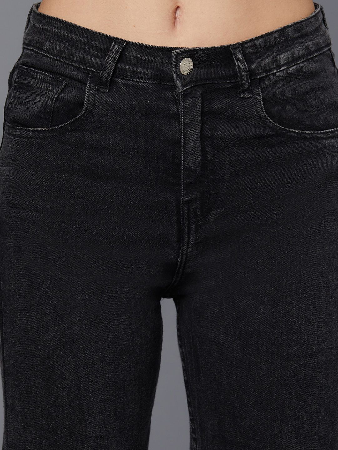 Kotty Women Black Jean Light Fade Stretchable Jeans