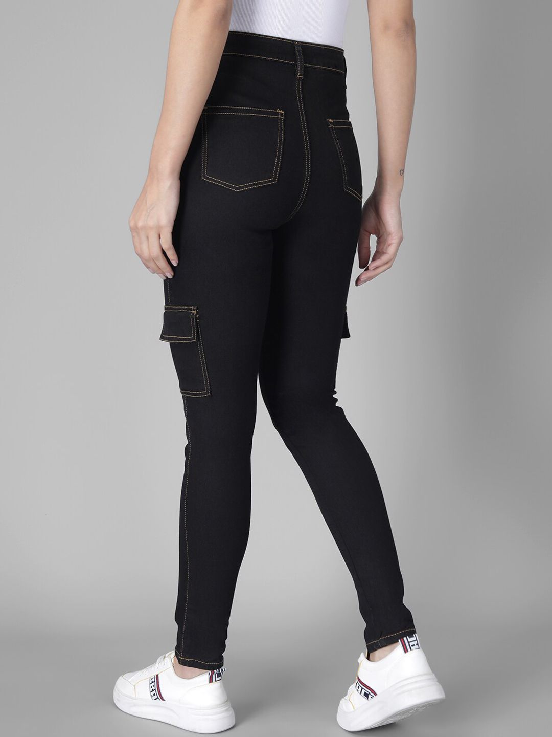 Kotty Women Black Skinny Fit Jeans