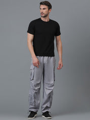 Kotty Men Relaxed Low-Rise Easy Wash Cargos Trousers