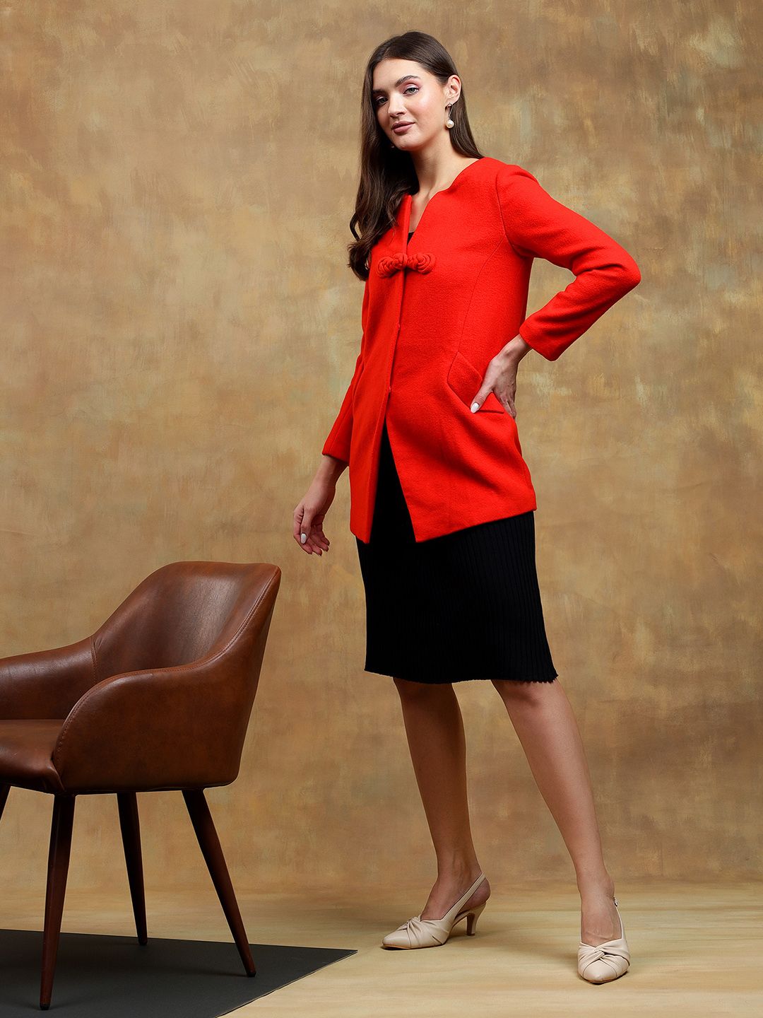 Kotty Solid Longline Overcoat