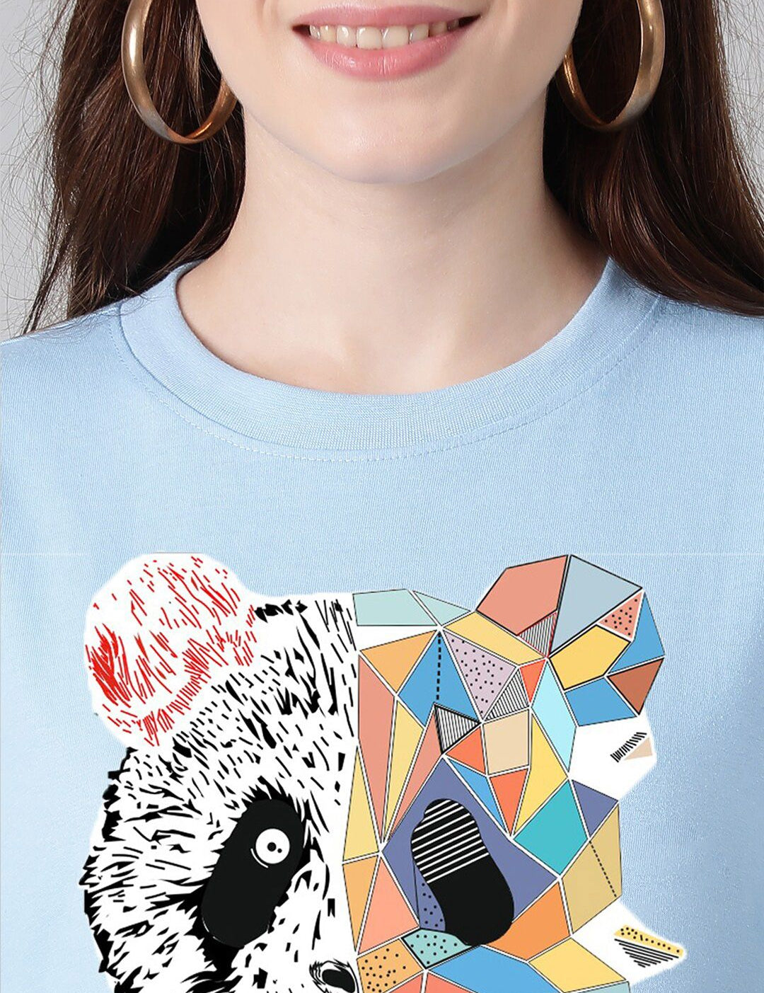 KOTTY Basics Graphic Printed Oversized T-shirt