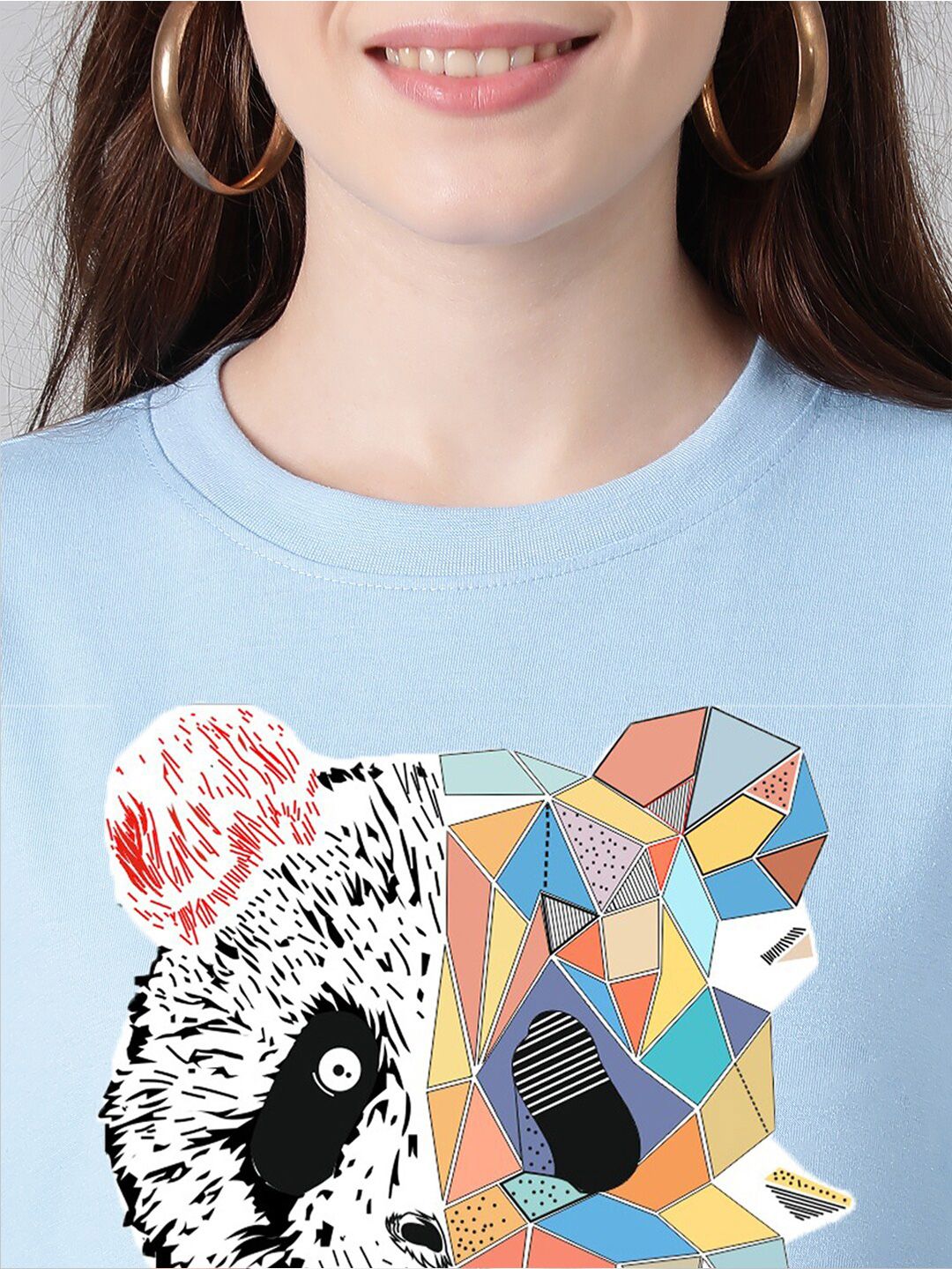 KOTTY Basics Graphic Printed Oversized T-shirt