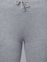 Kotty Women Grey Solid Straight-Fit Track Pants