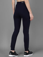 Kotty Women Navy Blue & White Printed Joggers