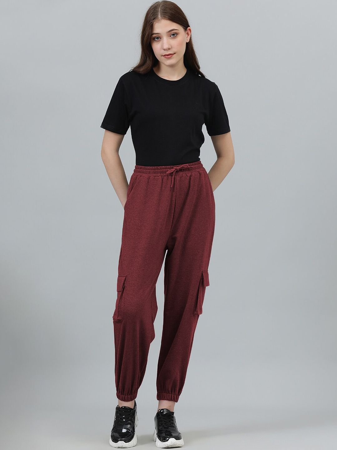 Kotty Women Cotton Mid-Rise Joggers
