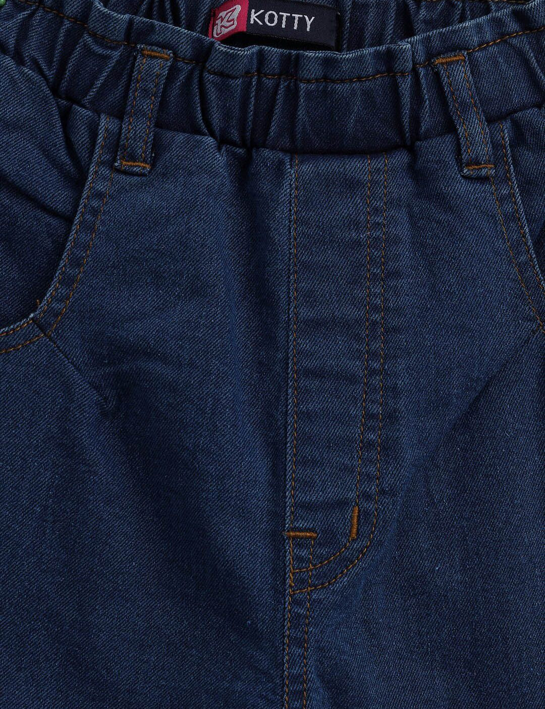 Kotty Girls Blue Jean Stretchable Jeans