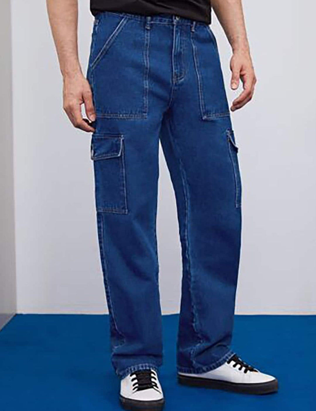 Kotty Men Jean Low-Rise Highly Distressed Stretchable Cropped Jeans