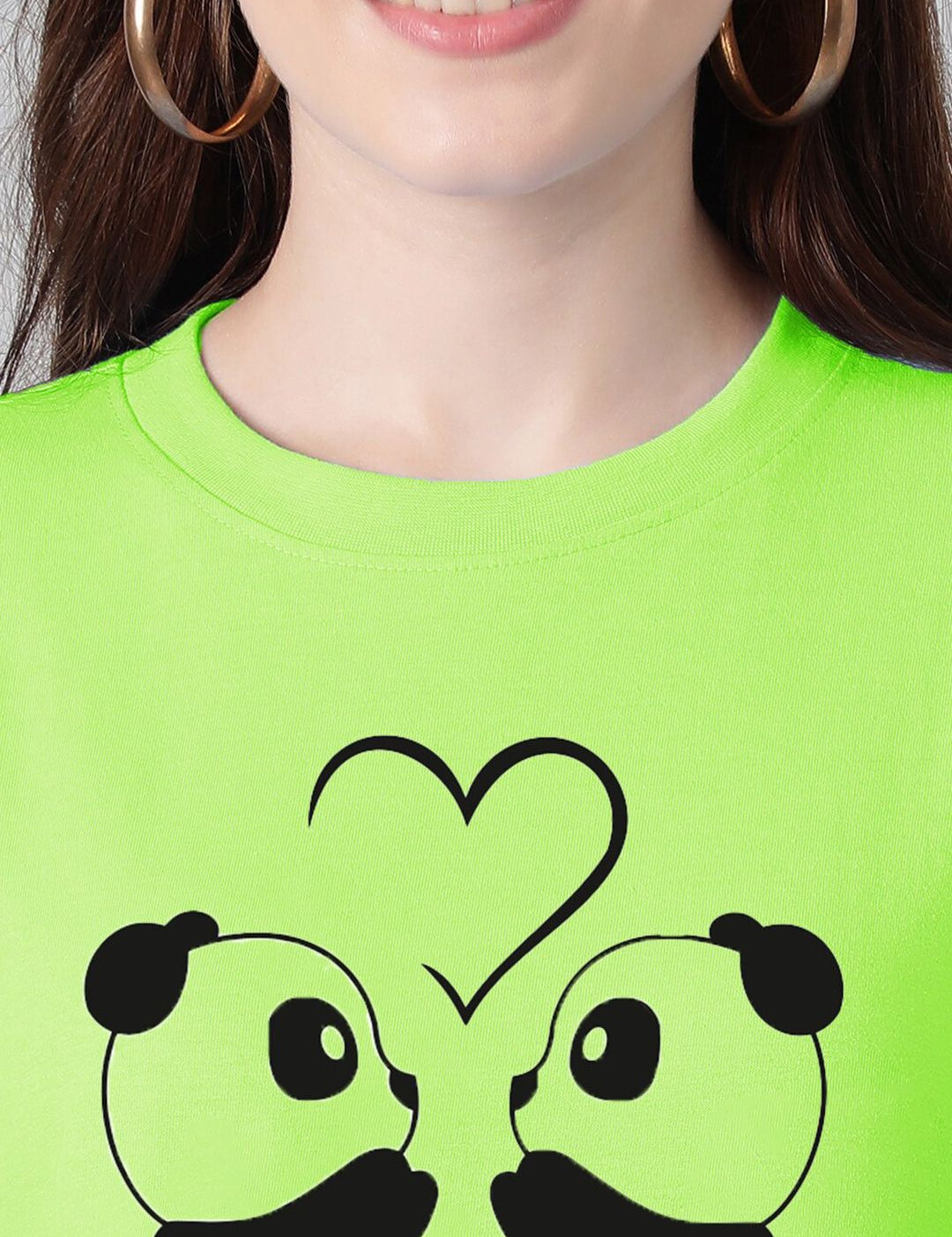 Kotty Graphic Printed Round Neck Drop-Shoulder Sleeves Oversized T-shirt