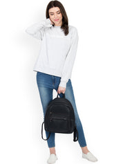 Kotty Women Grey Printed Sweatshirt