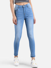 Kotty Women Blue Skinny Fit High-Rise Clean Look Jeans