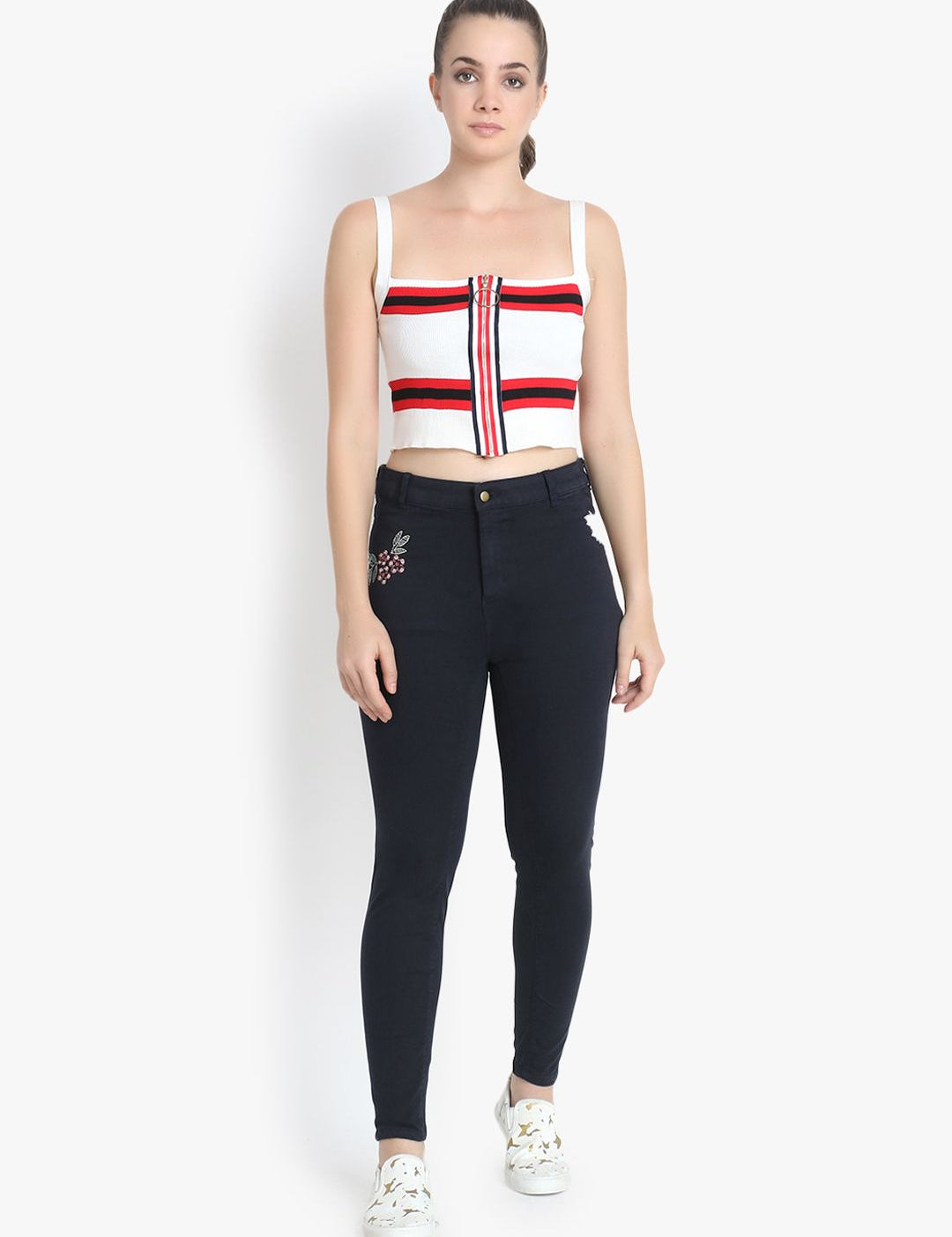 Kotty Women Blue Skinny Fit High-Rise Clean Look Jeans