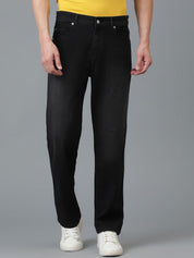 Kotty Men Jean Low-Rise Slash Knee Stretchable Jeans