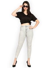 Kotty Women Grey Skinny Fit High-Rise Clean Look Jeans